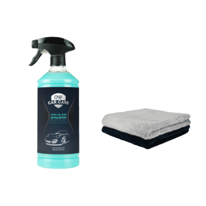DW High-gloss detail spray + 2 pack microfiber determined