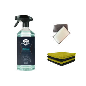 DW Intense interieur Set + Scrub pad  en 4 pack Elemental doeken Perfect voor leer en bekleding