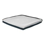 Brilliant 2 pack 400 gsm Glass Towel Bright silver & Vivid Grey