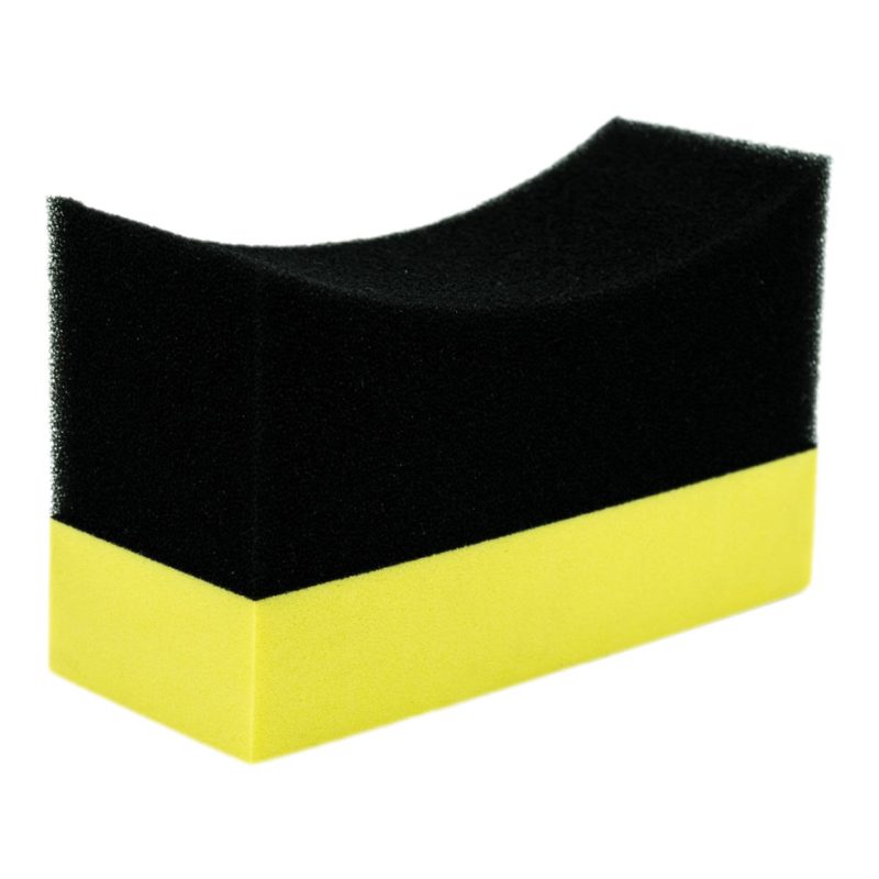 BLACK/YELLOW ROUNDED WHEEL SPONGE